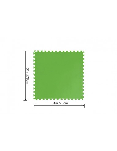 TAPPETO SOTTO PISCINA COMPONIBILE DA 78X78 CM VERDE